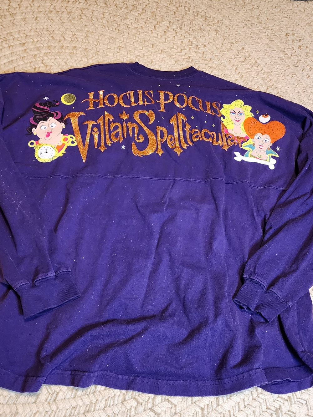 Disney Hocus Pocus Spirit Tee Park Official Purple Tagged Long Sleeve Sparkle